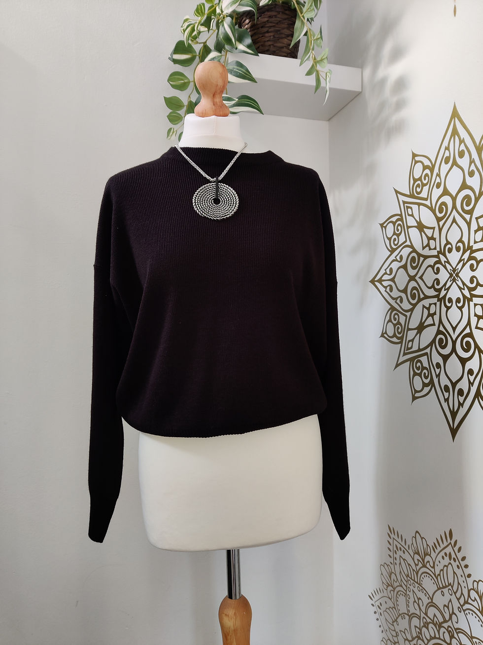 Thumbnail: Short Black Sweater - Merkabah - Size 16