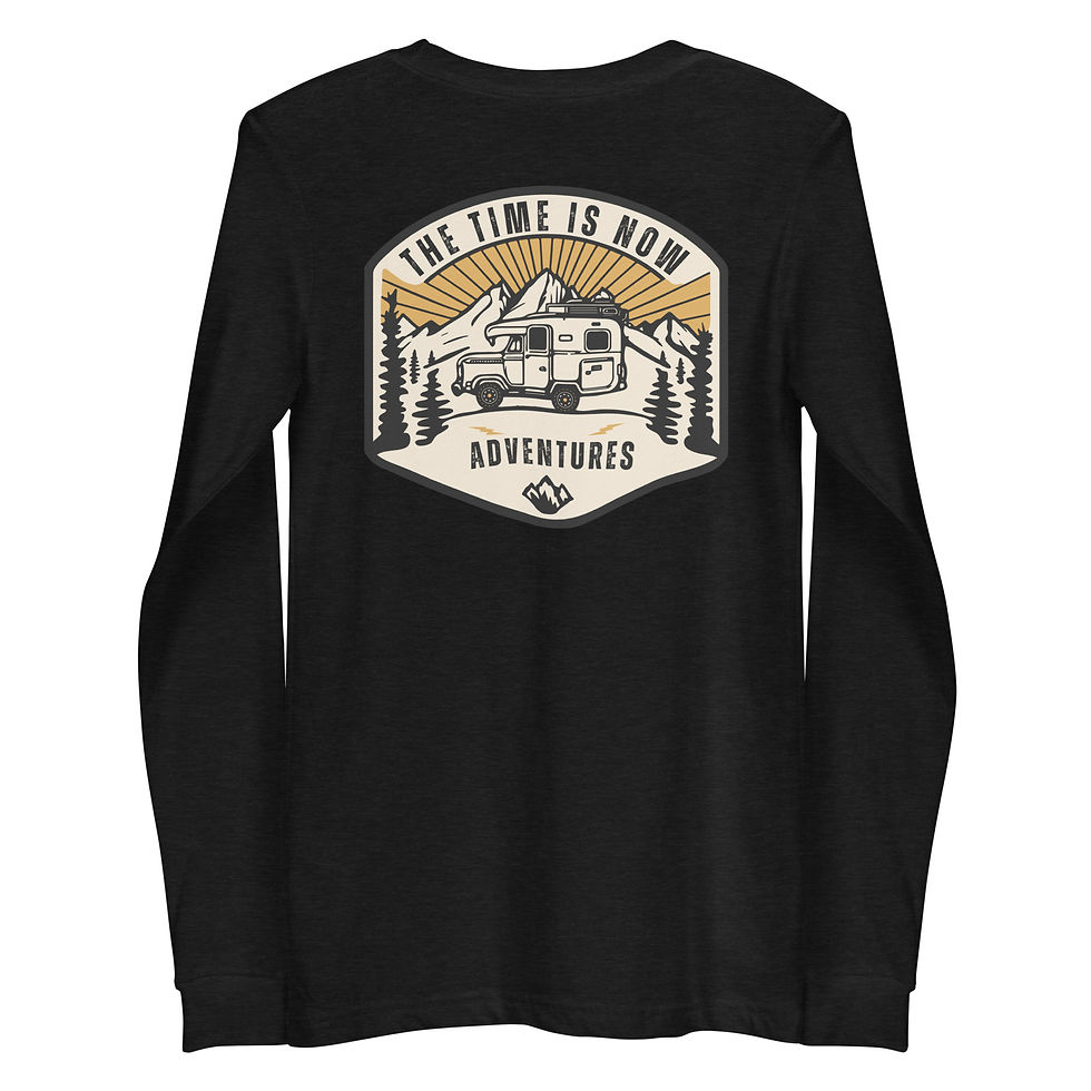 Thumbnail: Unisex Long Sleeve Tee 2 sided Gold
