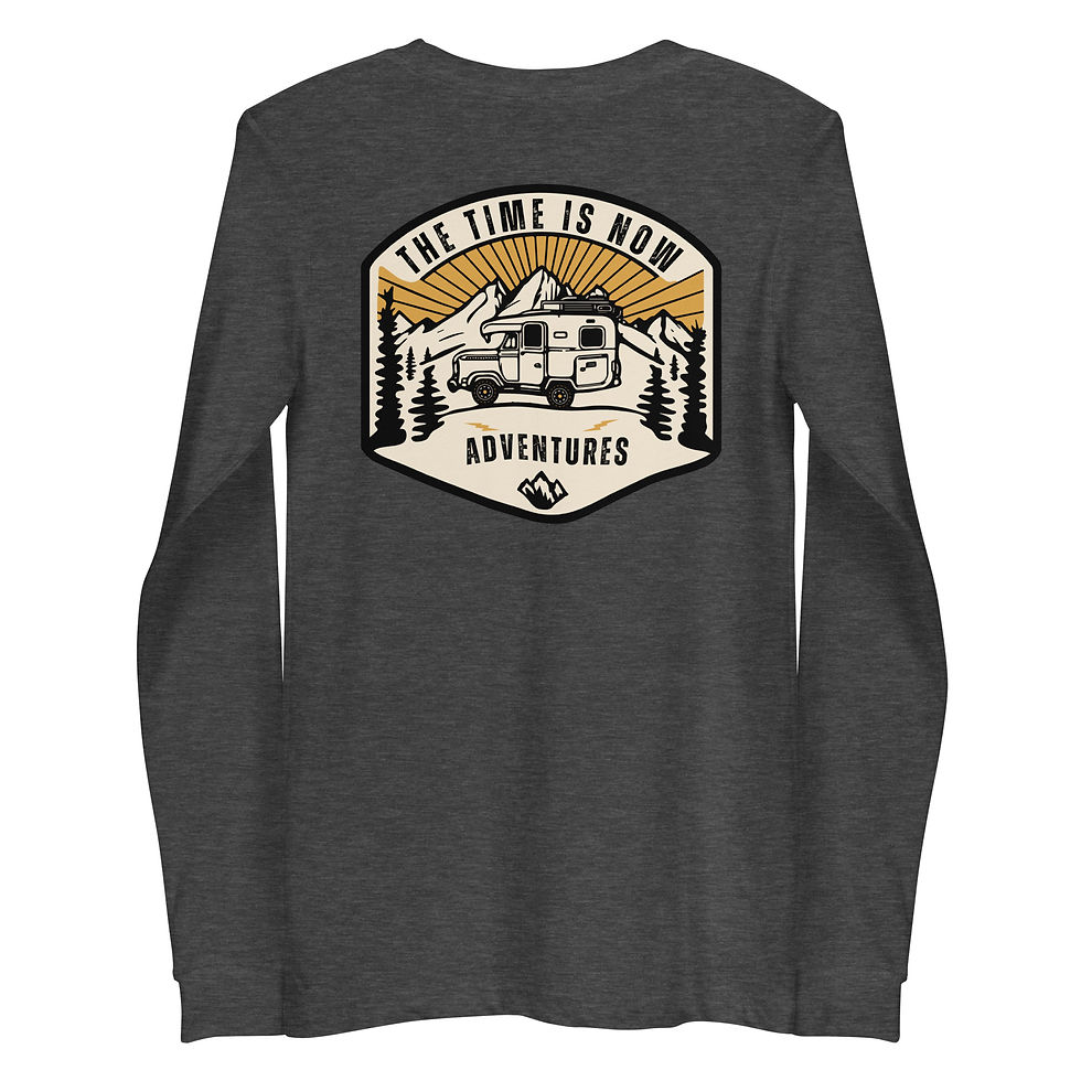 Thumbnail: Unisex Long Sleeve Tee 2 sided Gold