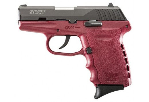 SCCY CPX2-CB PISTOL DAO 9MM 10RD BLACK/CRIMSON W/O SAFETY
