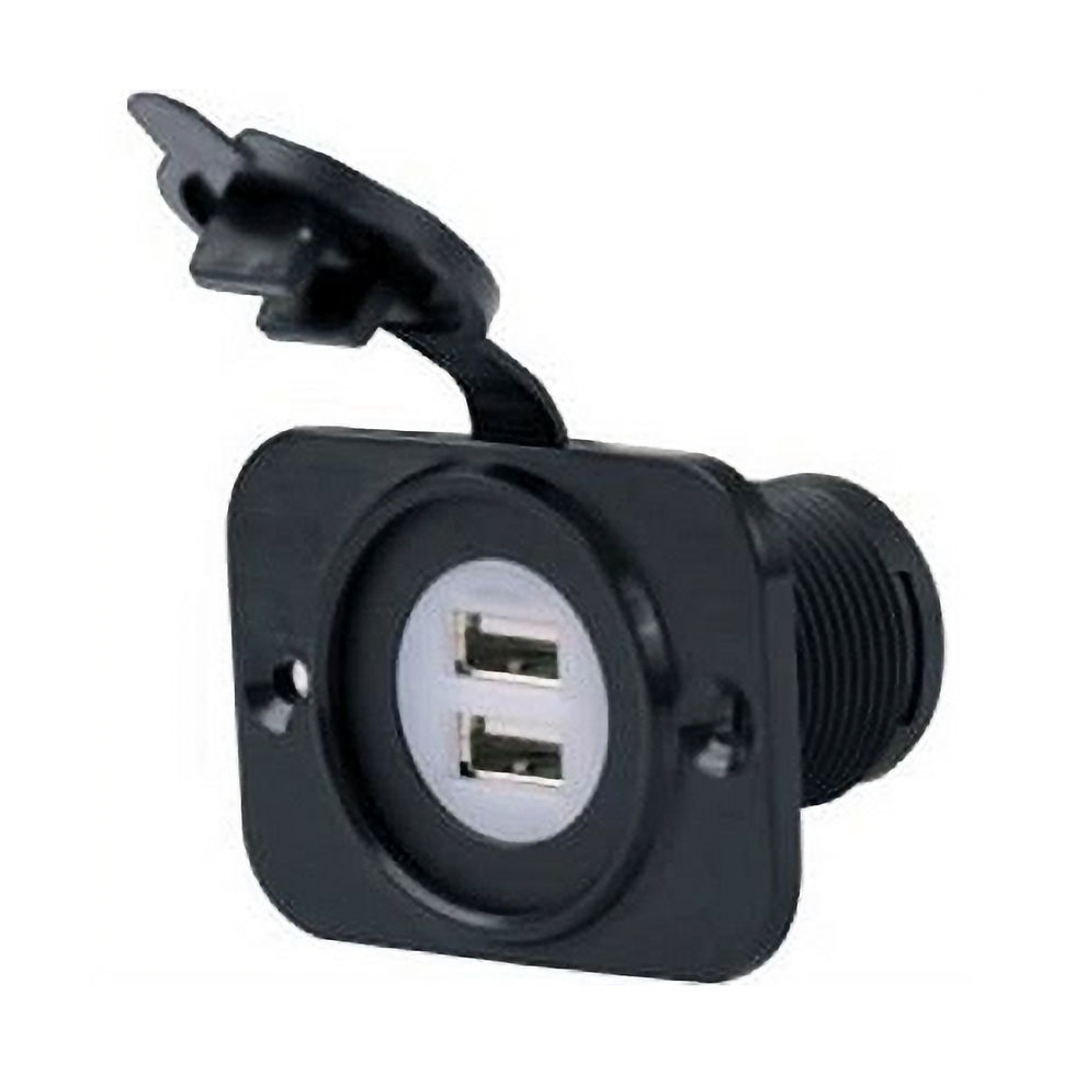 Marinco SeaLink Deluxe Dual USB Charger Receptacle 12-24V - 12VDUSB