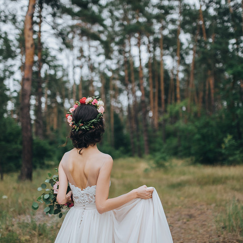 Mariée dans les bois