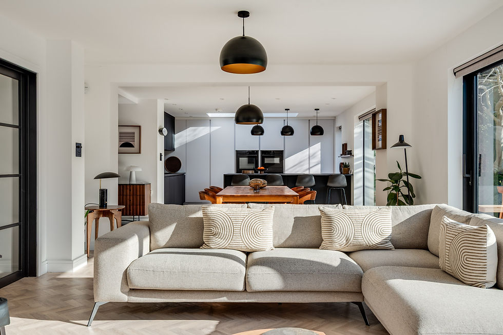 Interior spaces documented with attention to light, proportion, and material detail