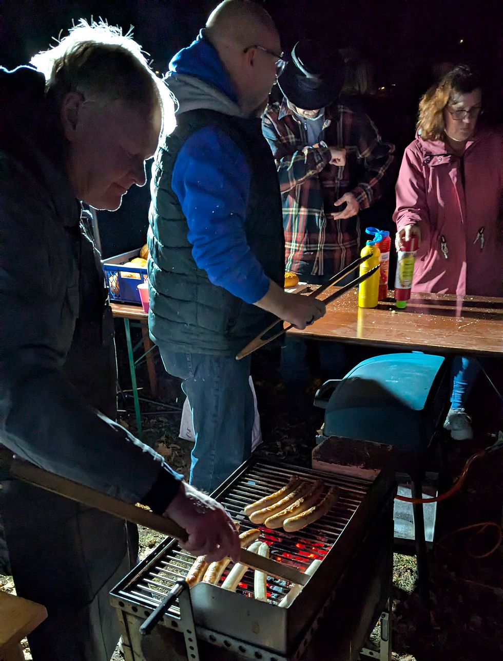 Die Grillprofis bei der Arbeit