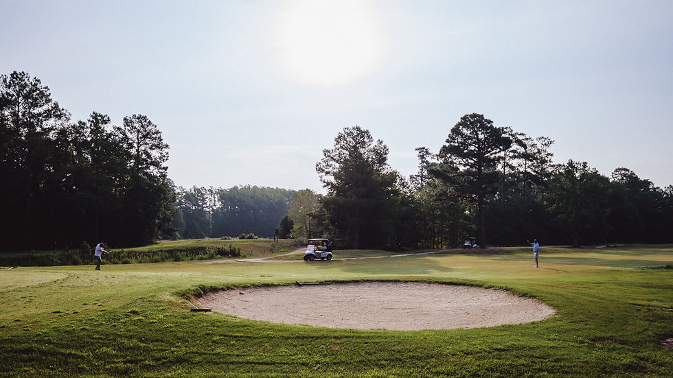 Aerial photography of a golf course in South Carolina.