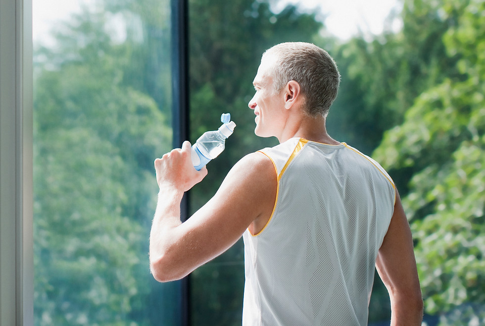 Man Drinking Water