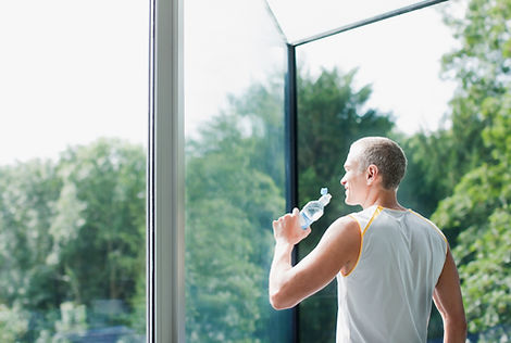 Man Drinking Water