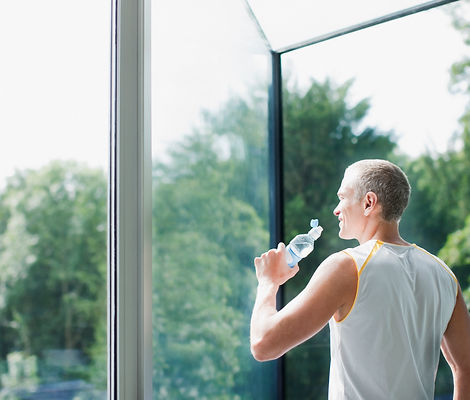 Man Drinking Water