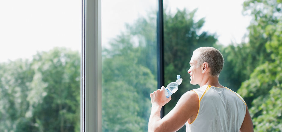 Man Drinking Water