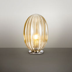 OVILA - TABLE LAMP 1L COGNAC Ø20 at interior design La Cala de Mijas furniture