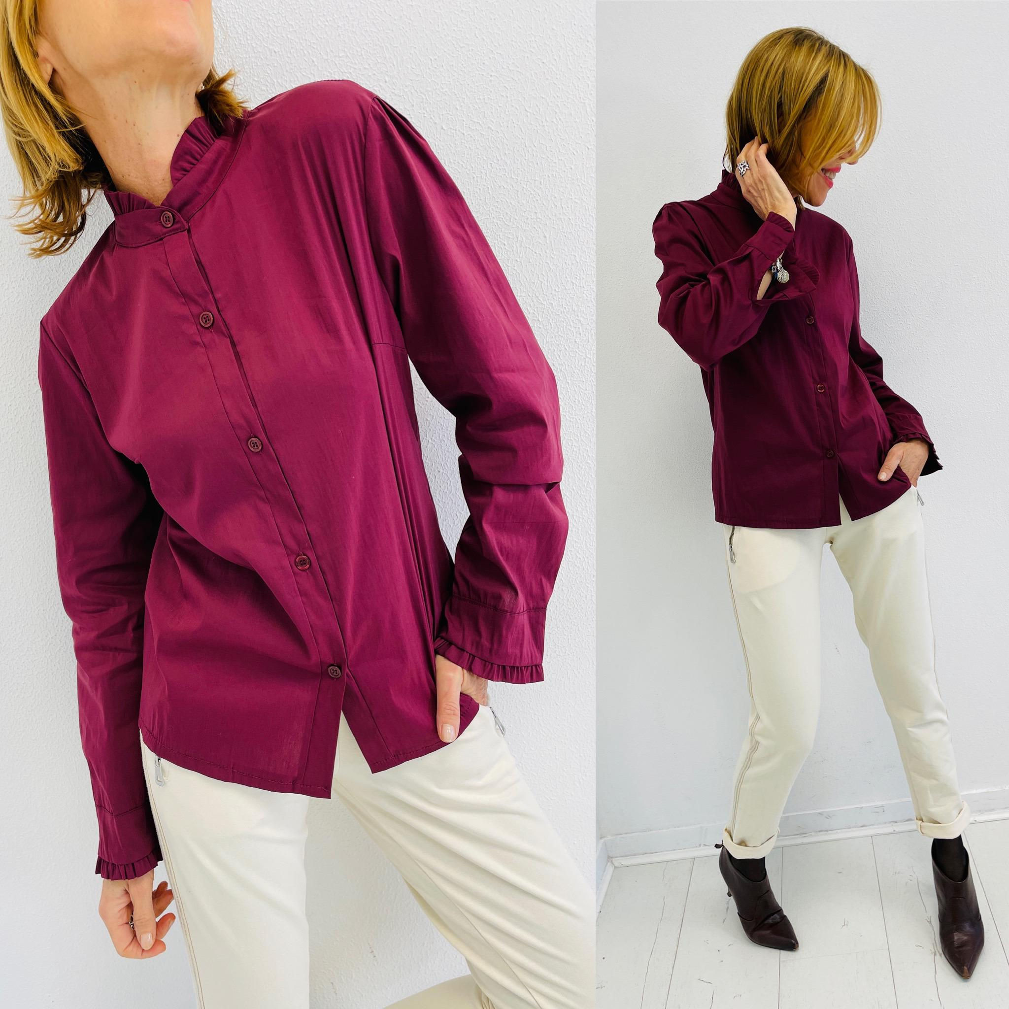 CAMISA BASIC BORDEUX