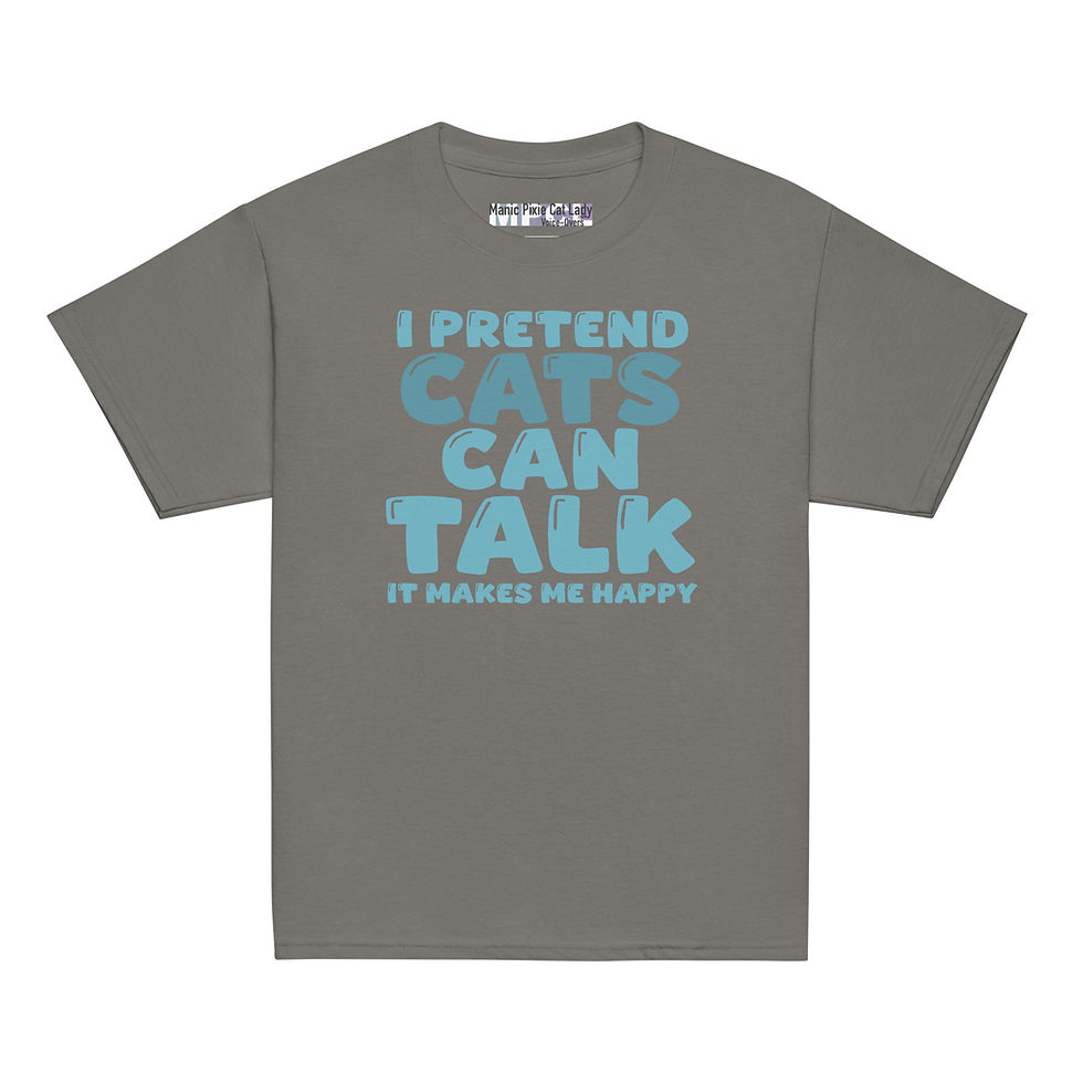 Thumbnail: I Pretend Cats Can Talk Youth classic tee