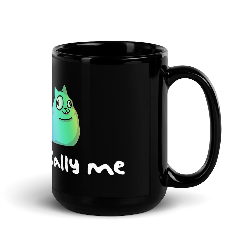 Thumbnail: Unapologetically Me Black Glossy Mug