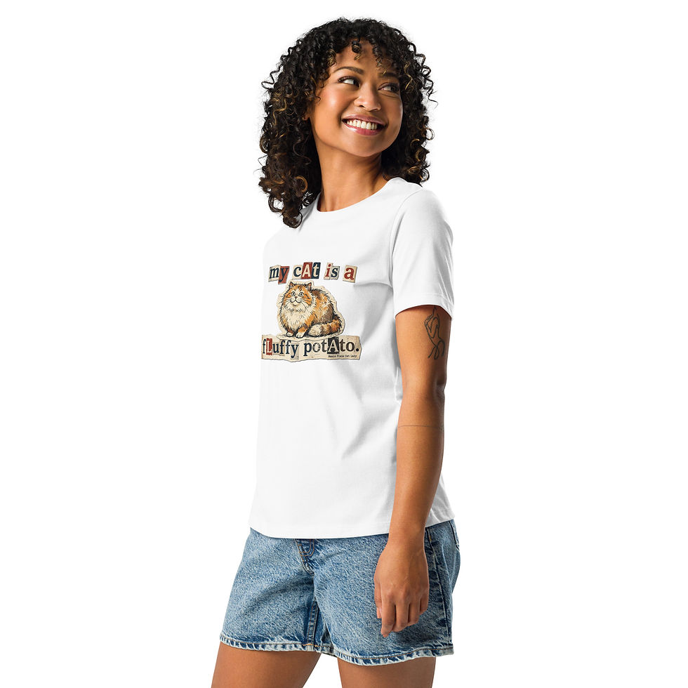 Thumbnail: My Cat is a Fluffy Potato Women's Relaxed T-Shirt