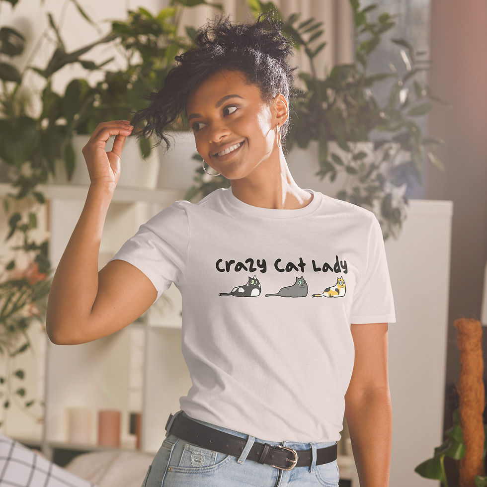 Thumbnail: Crazy Cat Lady Short-Sleeve Unisex T-Shirt