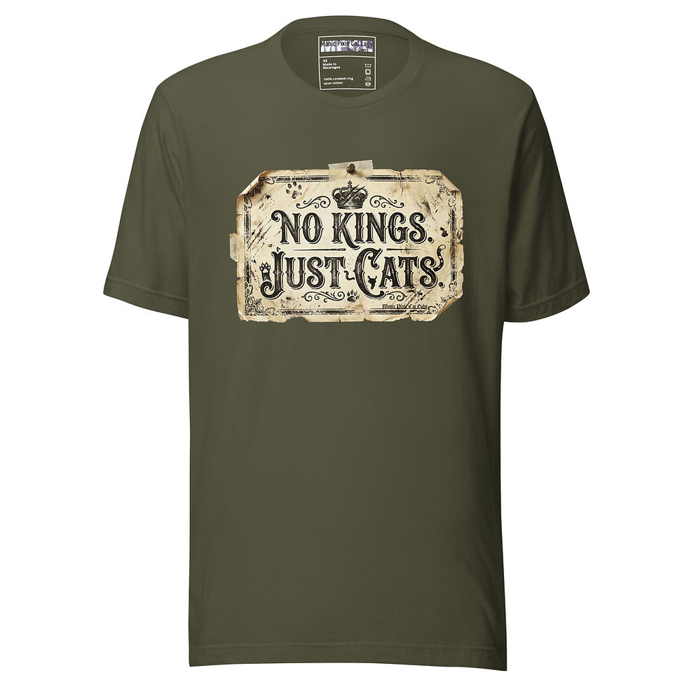 Thumbnail: No Kings Just Cats Unisex t-shirt