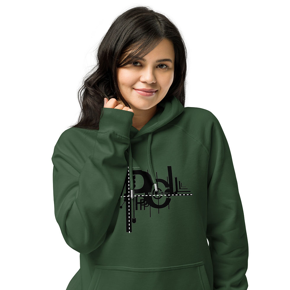 Thumbnail: MPCL Spread Joy Unisex eco raglan hoodie
