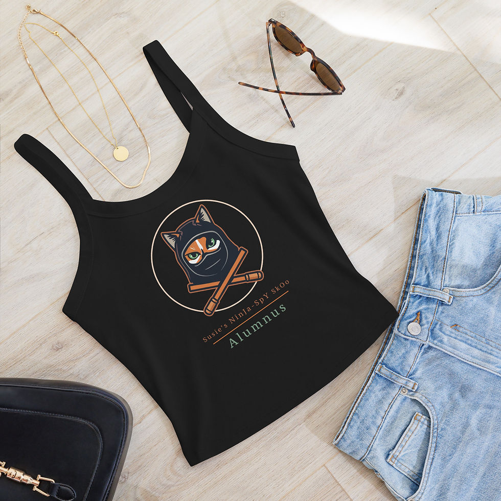 Thumbnail: Ninja Spy Alumnus Women’s micro-rib tank top