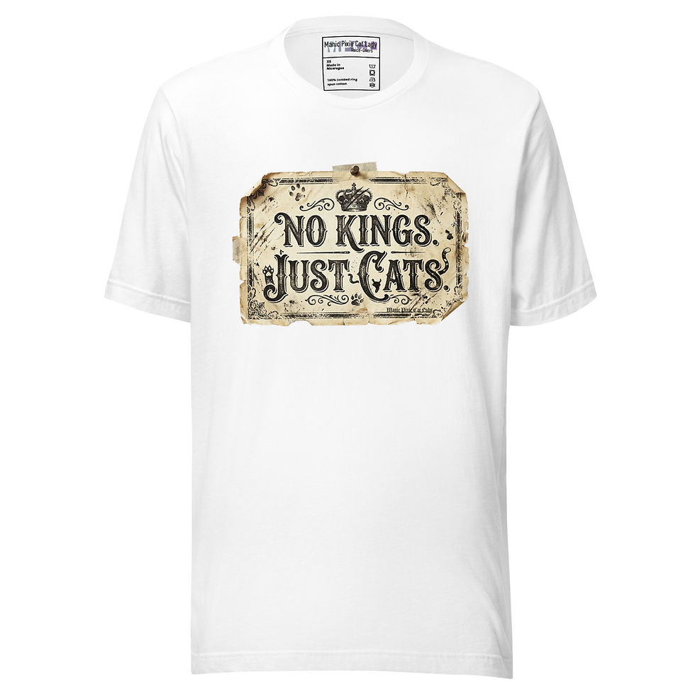 Thumbnail: No Kings Just Cats Unisex t-shirt