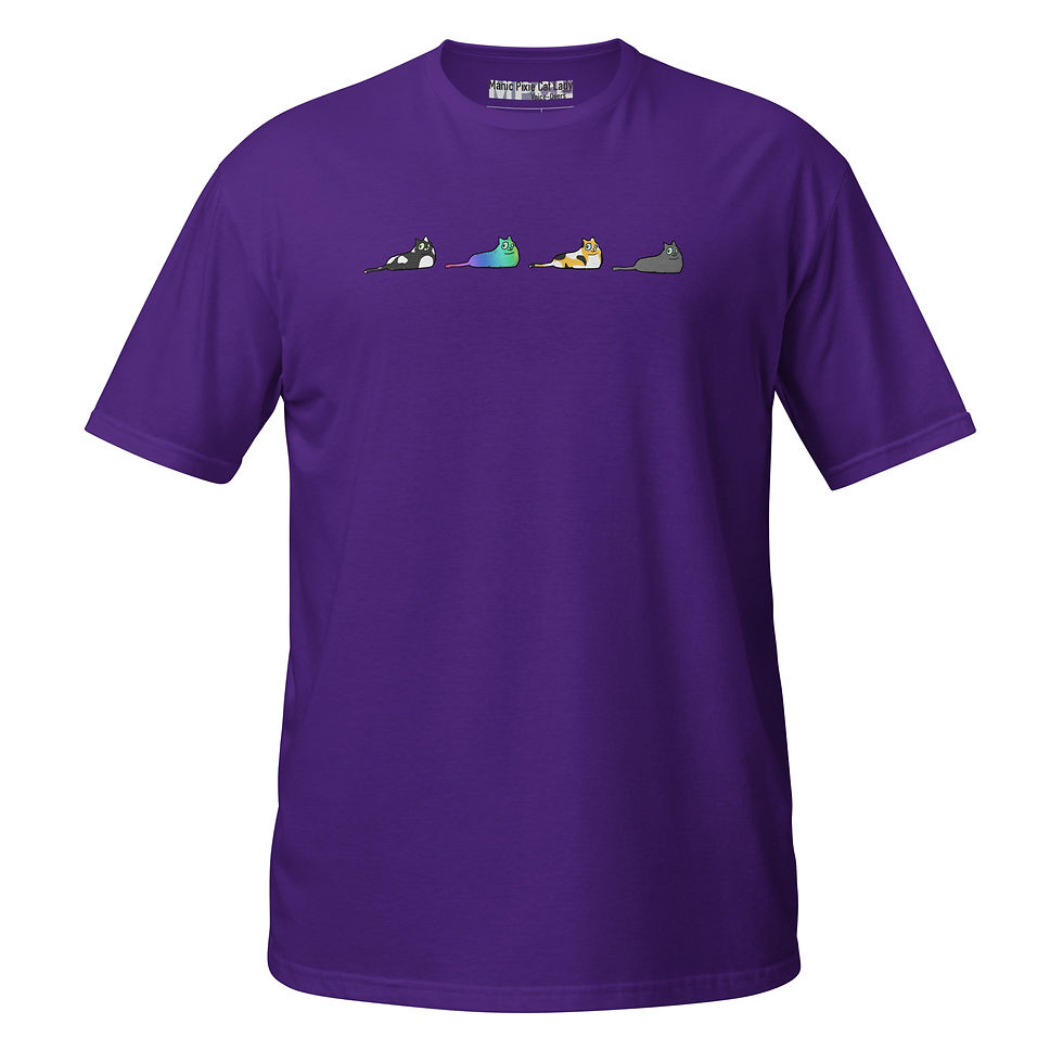 Thumbnail: Cat Line-up Short-Sleeve Unisex T-Shirt