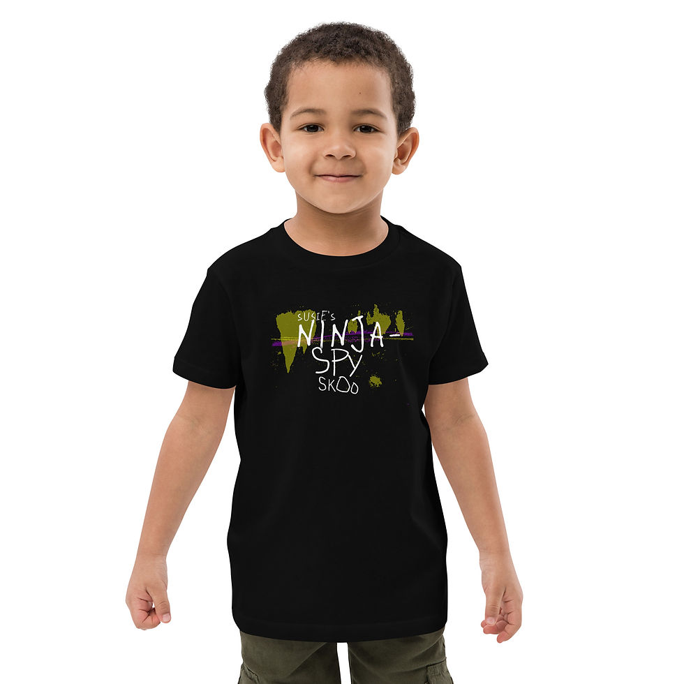 Thumbnail: Ninja-Spy Skoo Organic cotton kids t-shirt