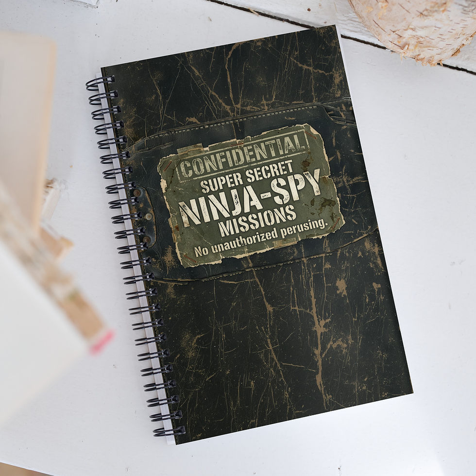 Thumbnail: Confidential Ninja-Spy Spiral notebook