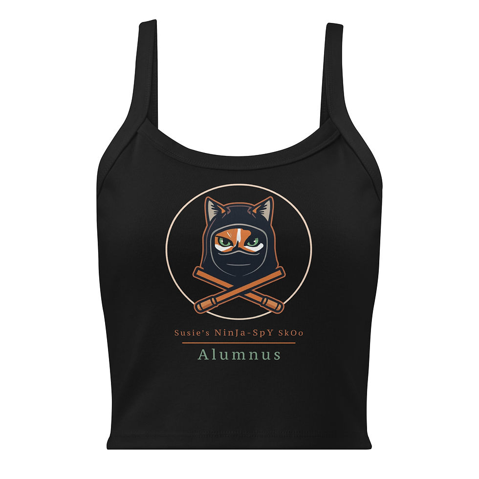 Thumbnail: Ninja Spy Alumnus Women’s micro-rib tank top