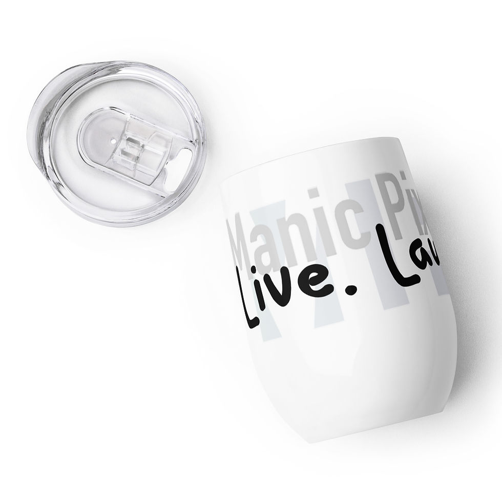 Thumbnail: Live Laugh Meow Wine tumbler