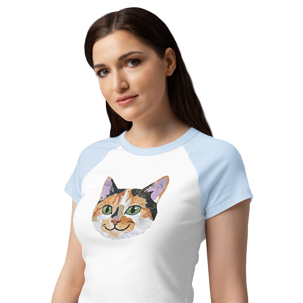 Thumbnail: Susie Face Women’s micro rib raglan baby tee