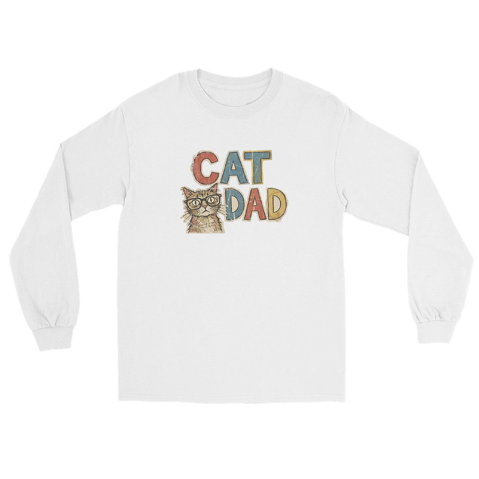 Thumbnail: Cat Dad Men’s Long Sleeve Shirt