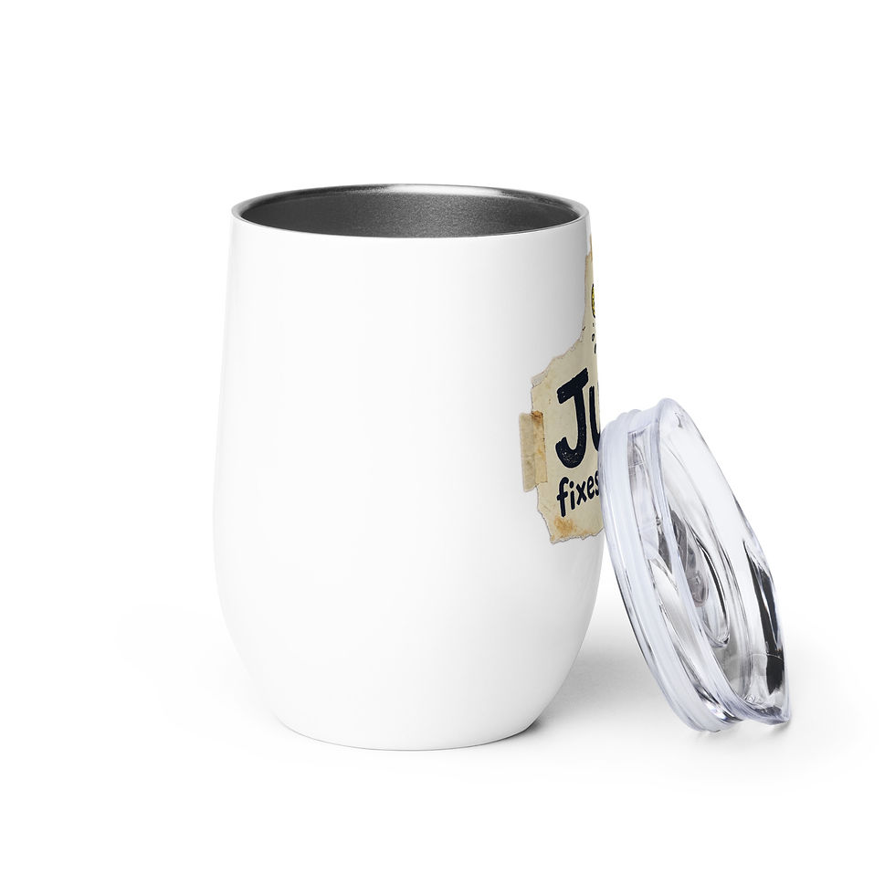 Thumbnail: Juice Fixes Everything Wine tumbler