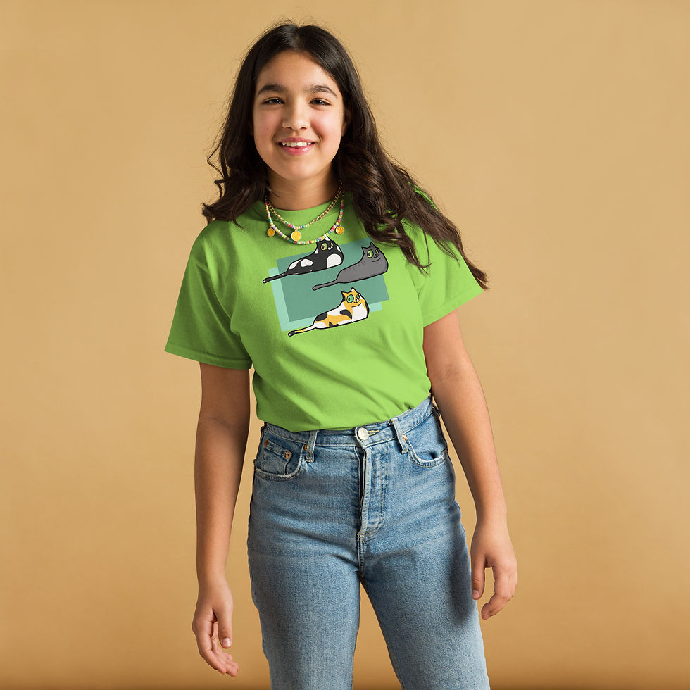 Thumbnail: Three Cats Youth classic tee