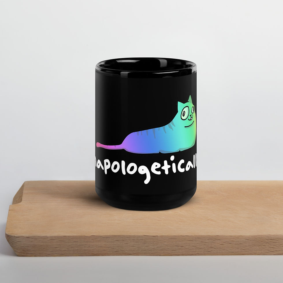 Thumbnail: Be Unapologetically You Black Glossy Mug