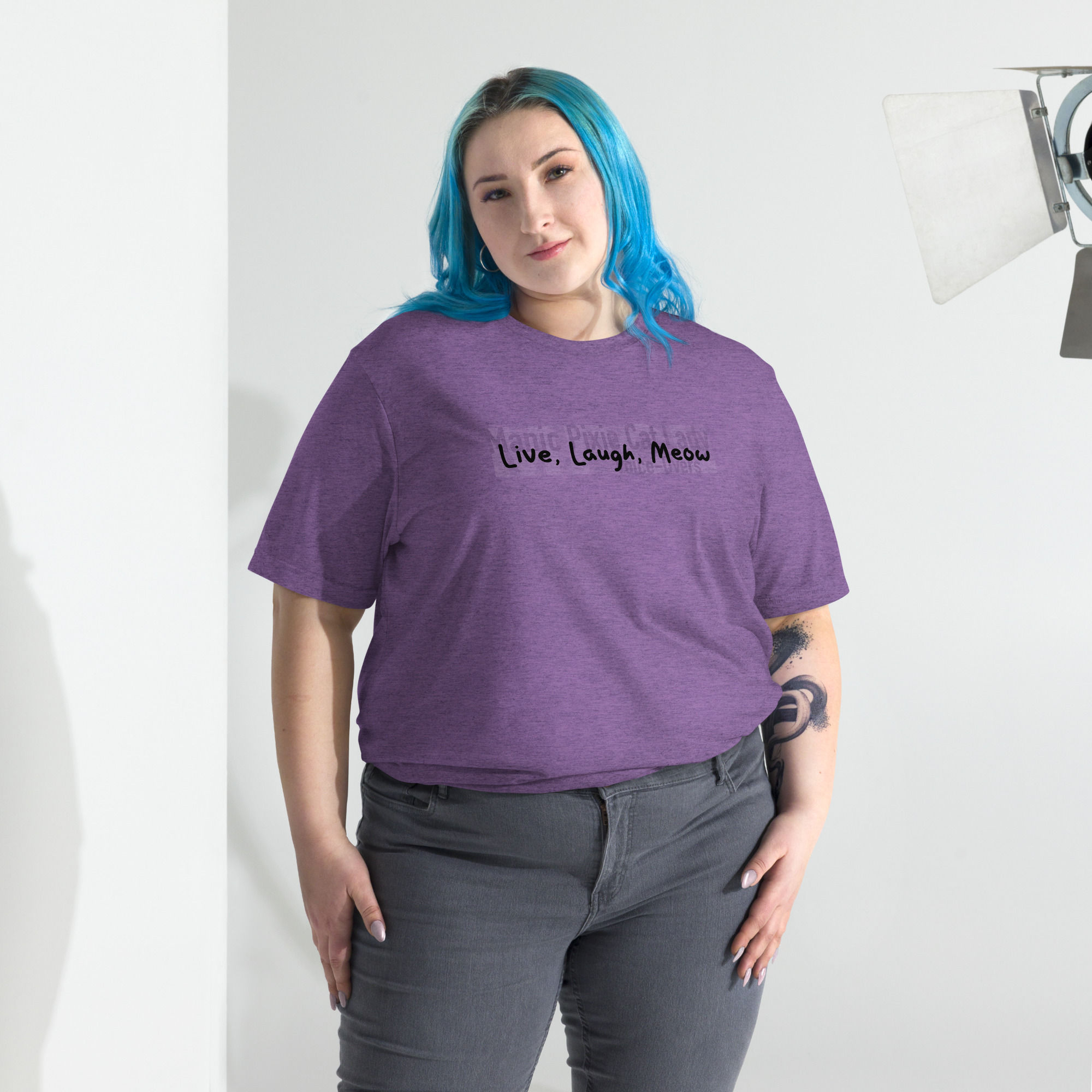 Live Laugh Meow Short sleeve t-shirt