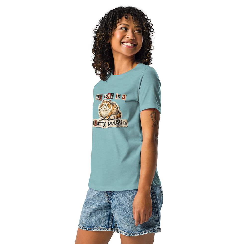 Thumbnail: My Cat is a Fluffy Potato Women's Relaxed T-Shirt