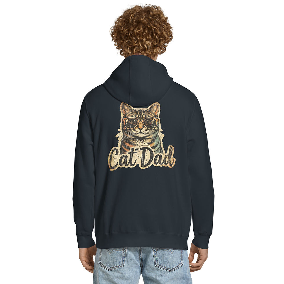 Thumbnail: Cat Dad premium mid-weight hoodie