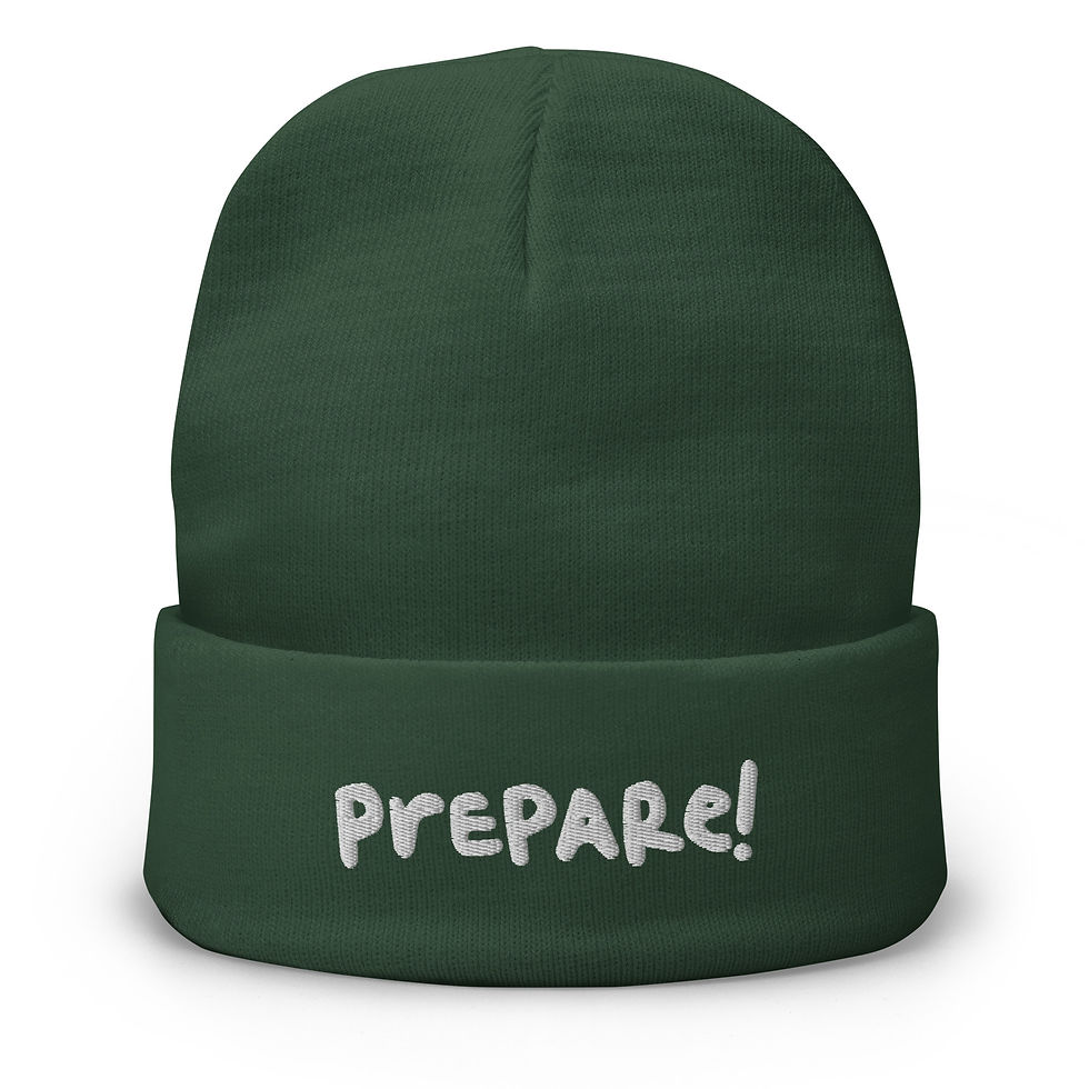Thumbnail: prepare! Embroidered Beanie
