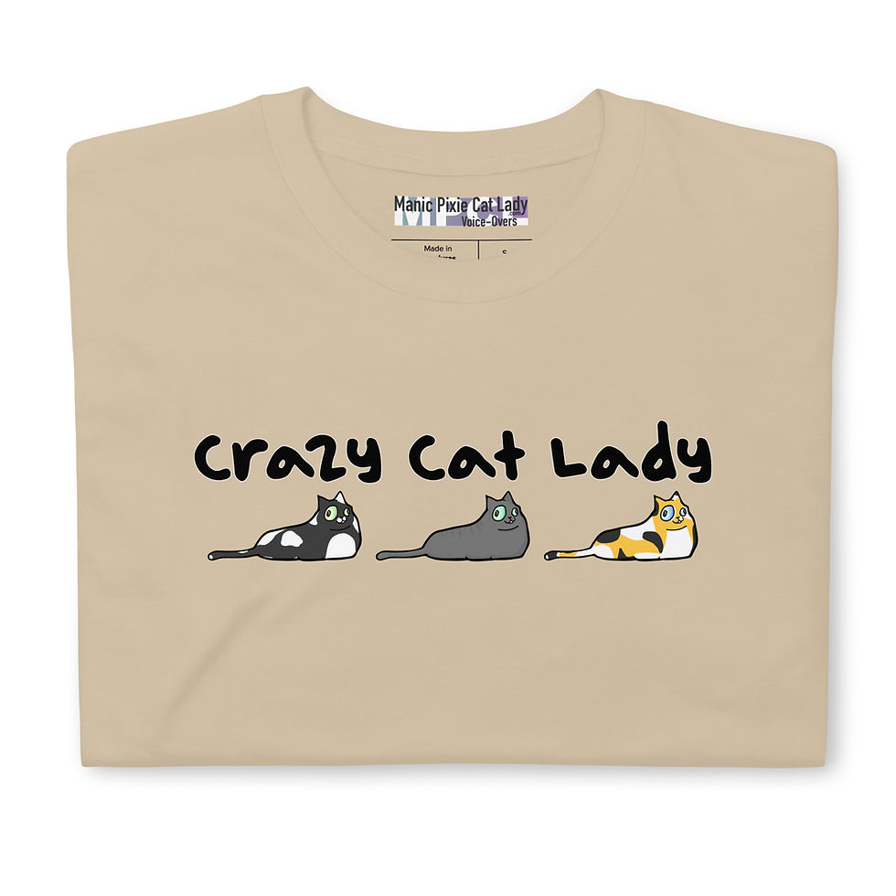 Thumbnail: Crazy Cat Lady Short-Sleeve Unisex T-Shirt