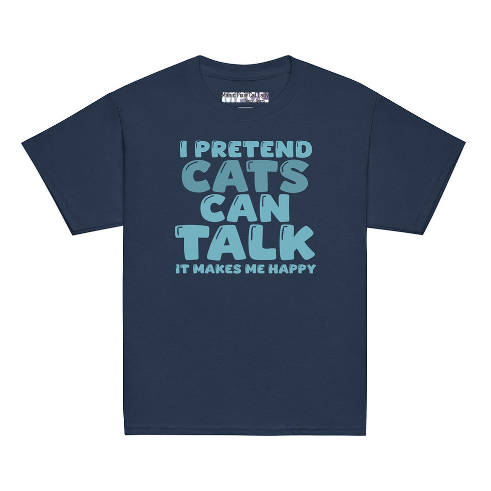 Thumbnail: I Pretend Cats Can Talk Youth classic tee