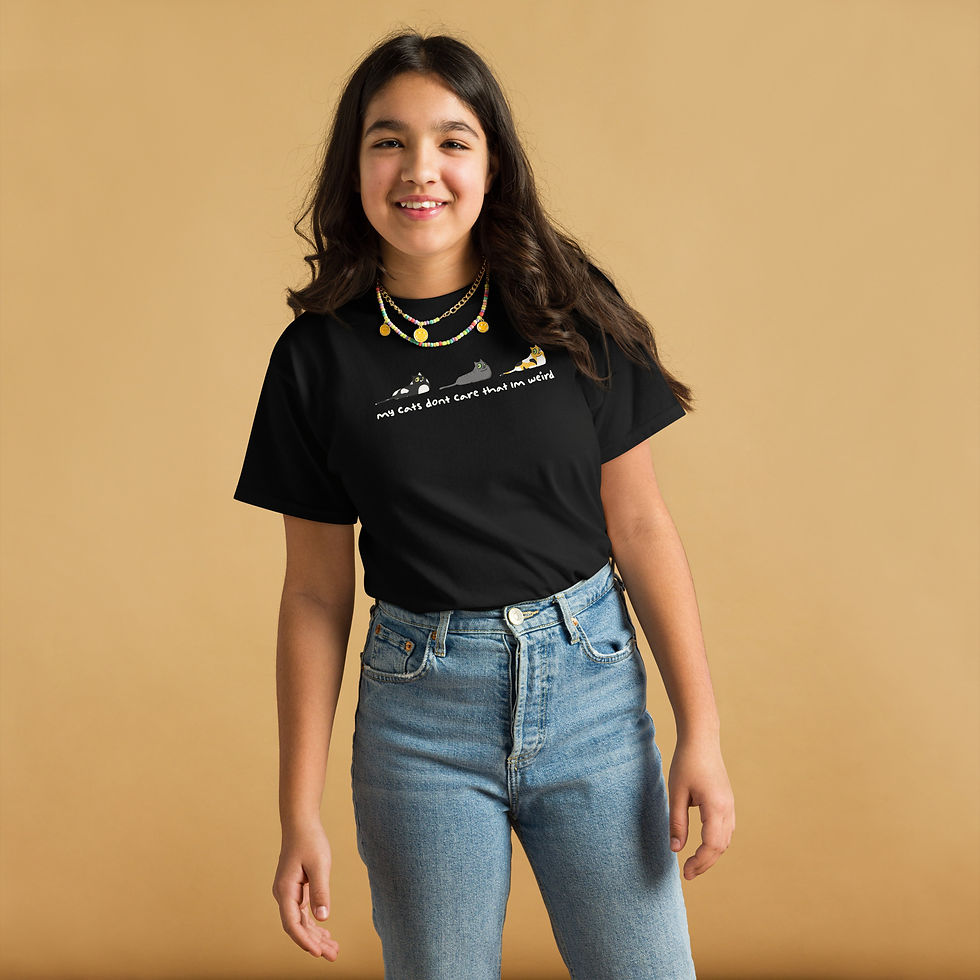 Thumbnail: My Cats Don't Care That I'm Weird Youth classic tee