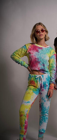 Thumbnail: Tie Dye Joggers Pants Workout Yoga Sweatpants Women's Lounge Pants