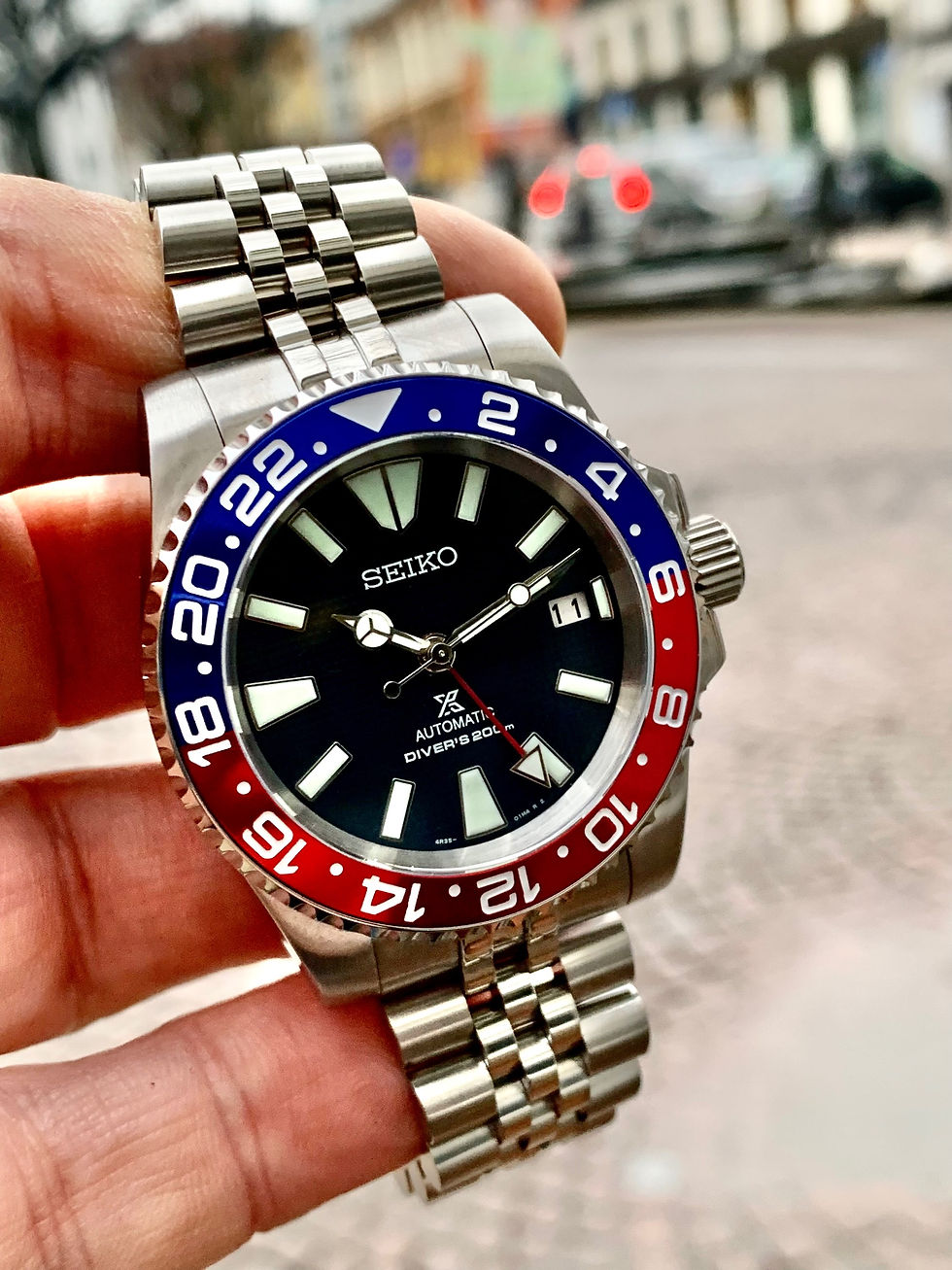 Miniatyrbilde: Pepsi GMT blå skive