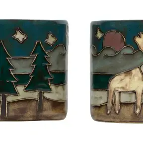 Mara Elk/Trees Handmade Mugs