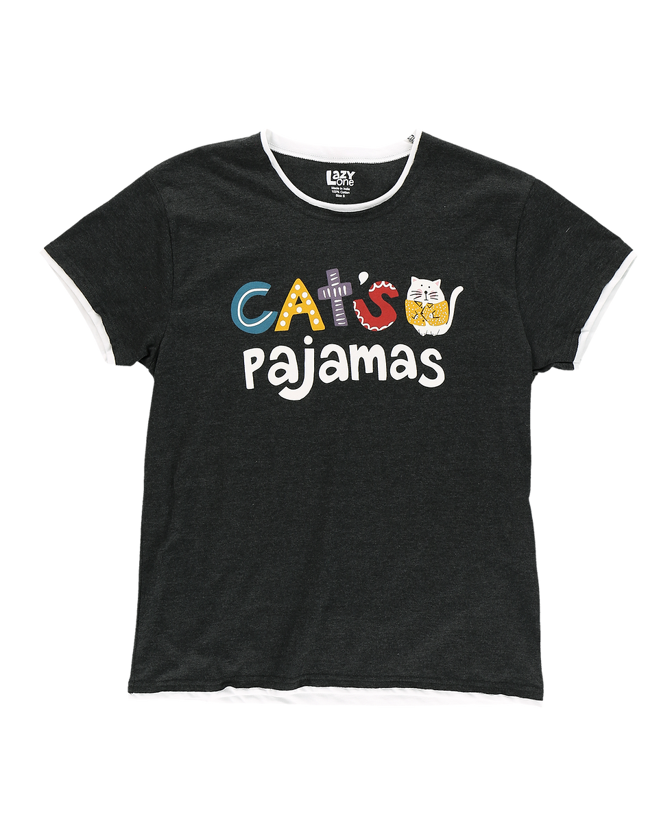 Lazy One 'Cat's Pajamas' Women's PJ Tee