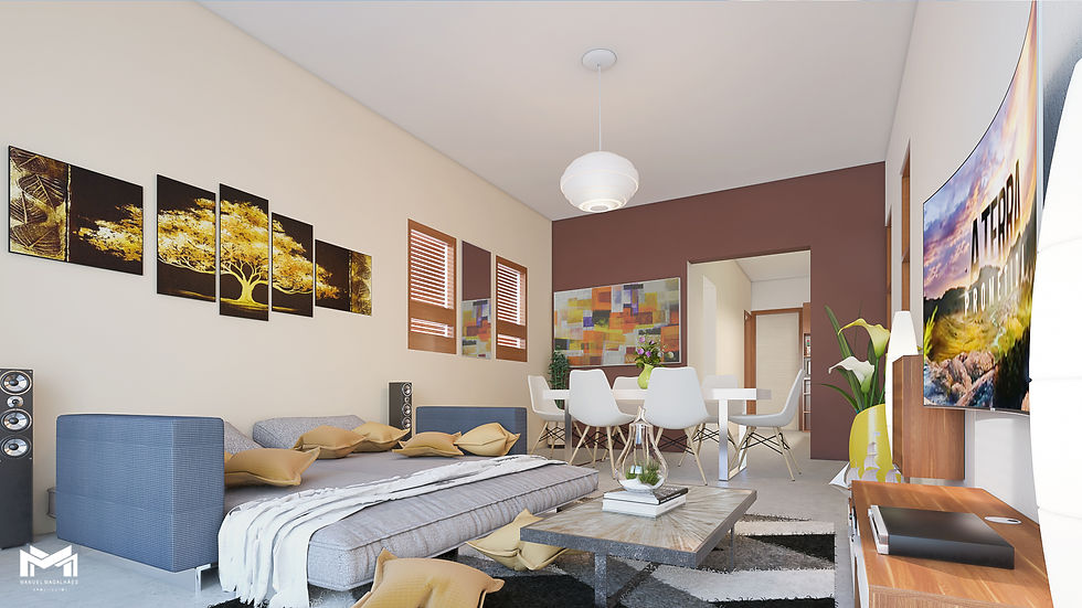 11Sala de estar ou quarto, ambiente notu