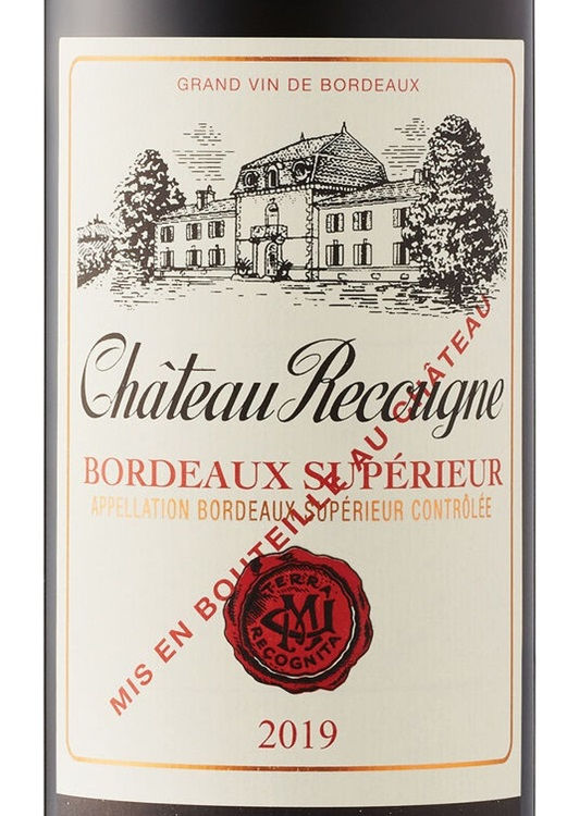 Milhade Recougne Rouge, 2021, Bordeaux Superior France