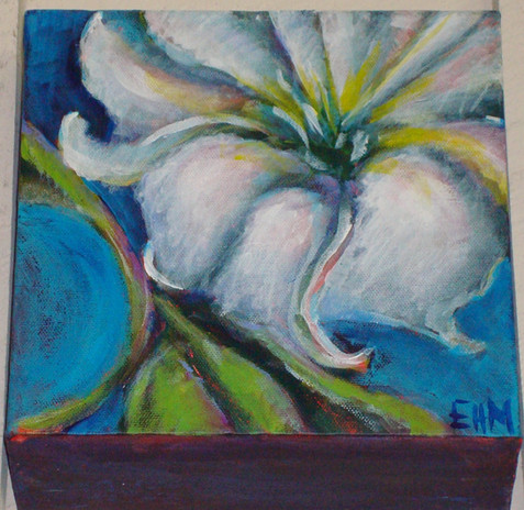 White Flowers Tryptich 3