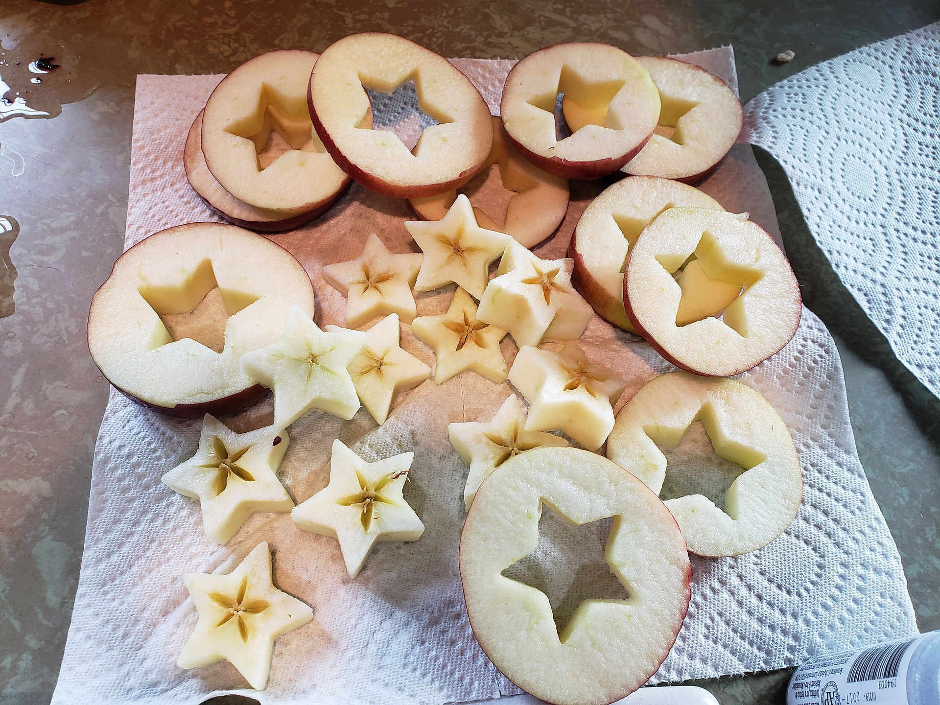 pick your own apple star stamps