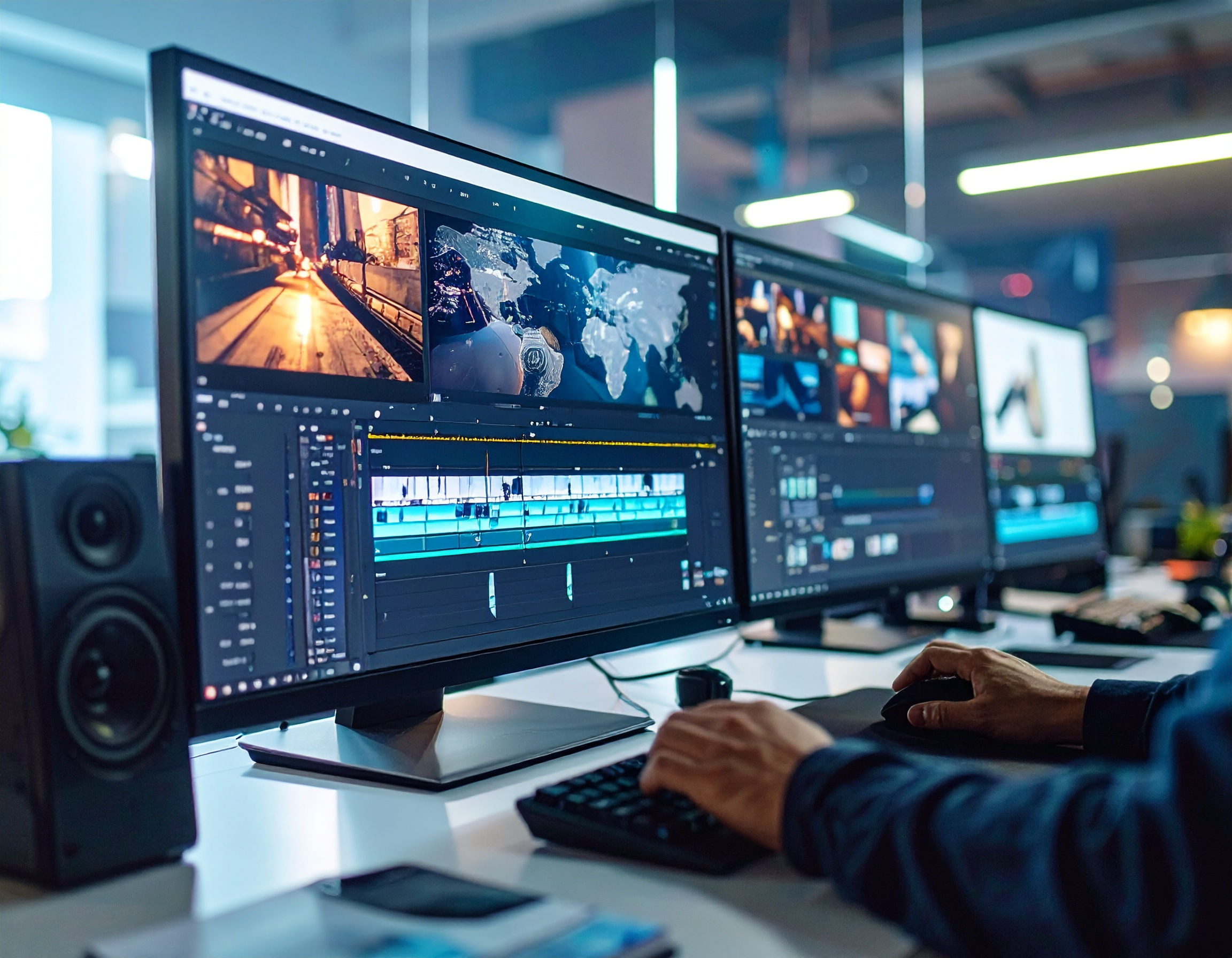 Pro video editing workflow.