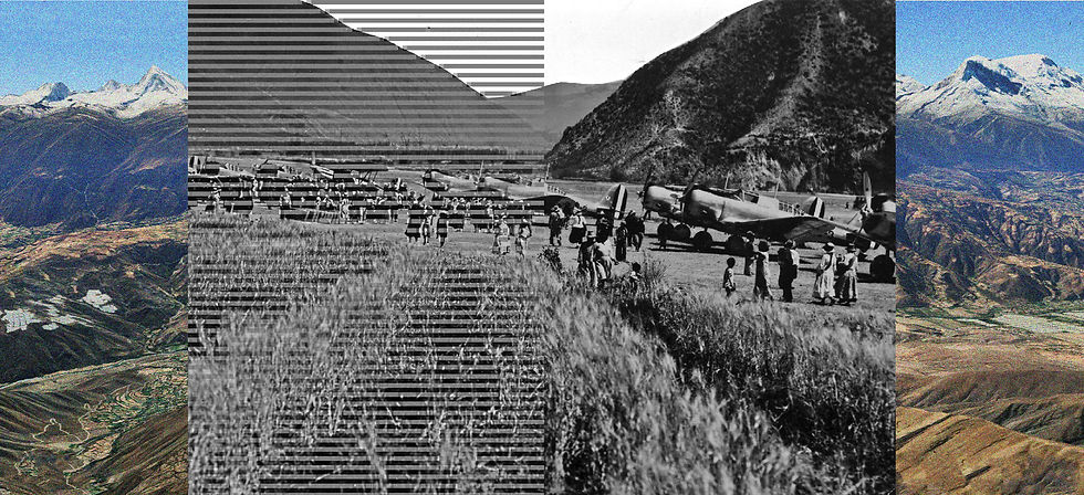 campiña y aeropuerto